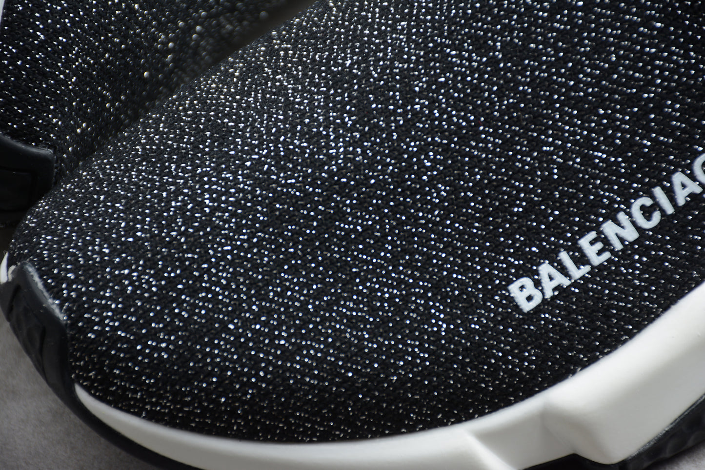 Balenciaga Speed Graffiti Trainers in Grey/White - Best Reps Website 2025