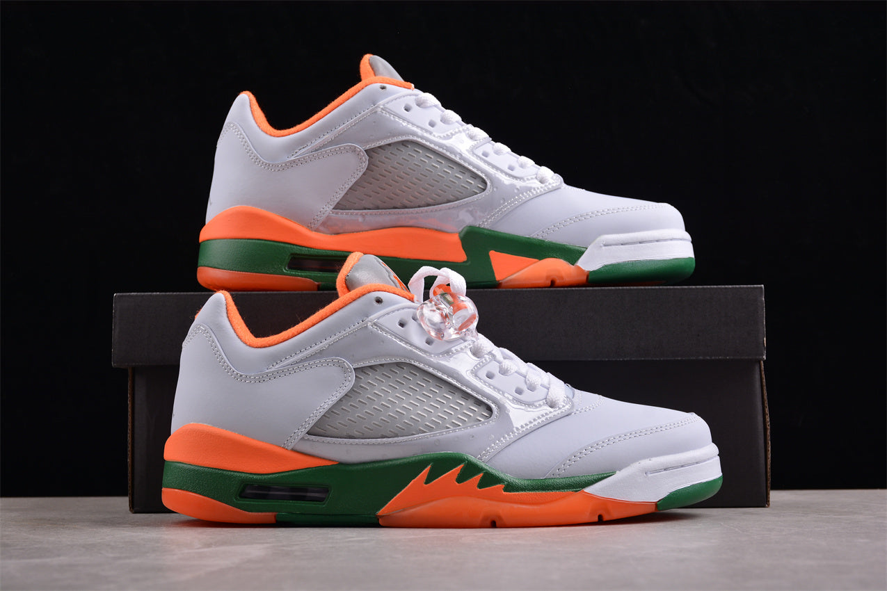 Air Jordan 5 Retro Low (GS) "Miami Hurricanes" - Best Reps Website 2025
