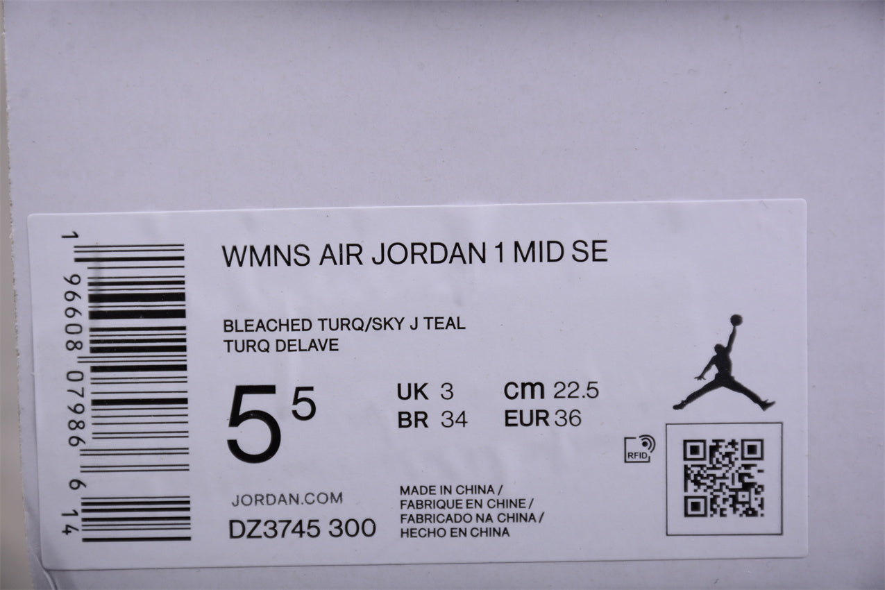 Air Jordan 1 Mid SE "Bleached Turquoise" - Best Reps Website 2025