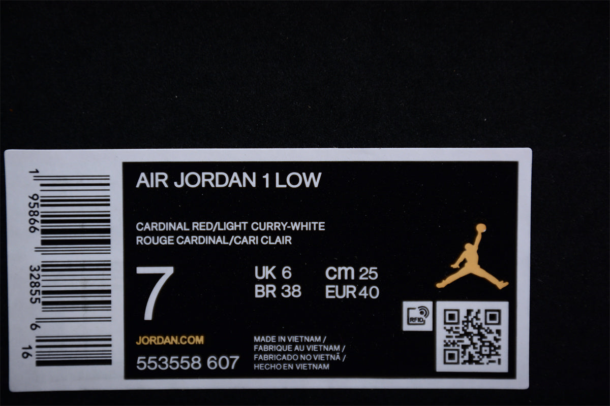 Nike Air Jordan 1 Low "Cardinal Red" - Best Reps Website 2025