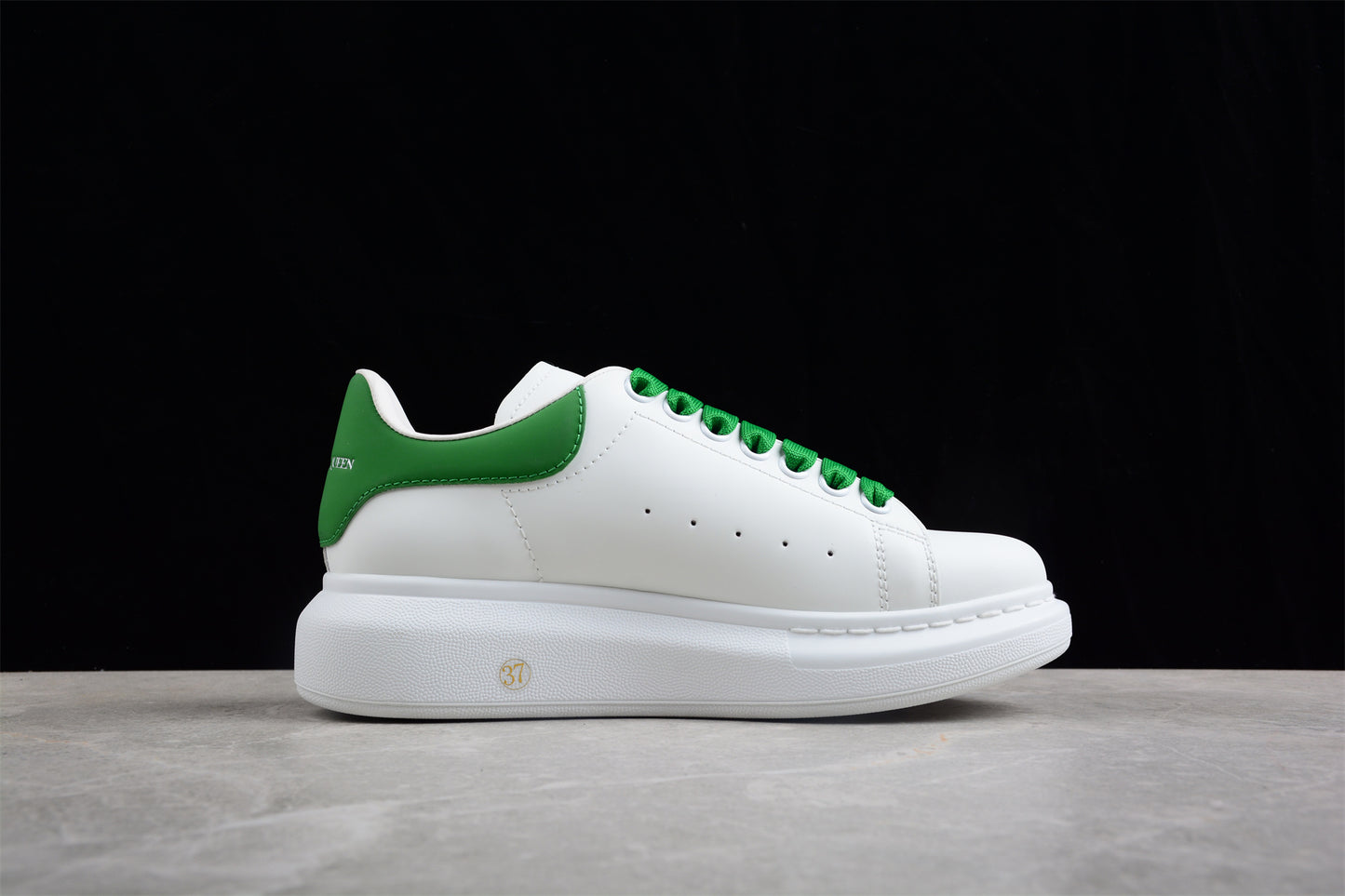 Alexander McQueen Oversized Sneaker in White/Green - Best Reps Website 2025
