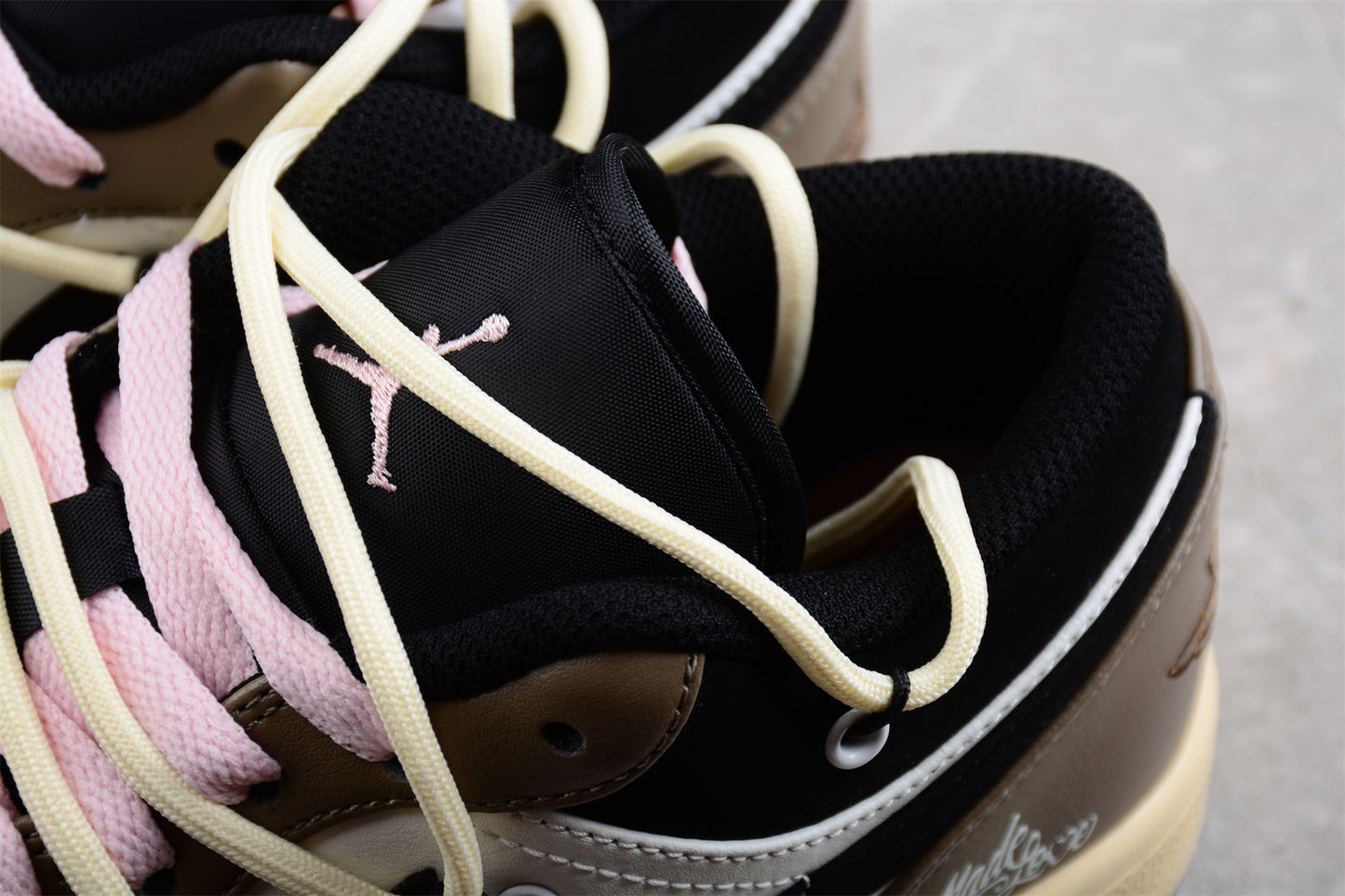 Custom Air Jordan 1 Low White Brown Black - Best Reps Website 2025