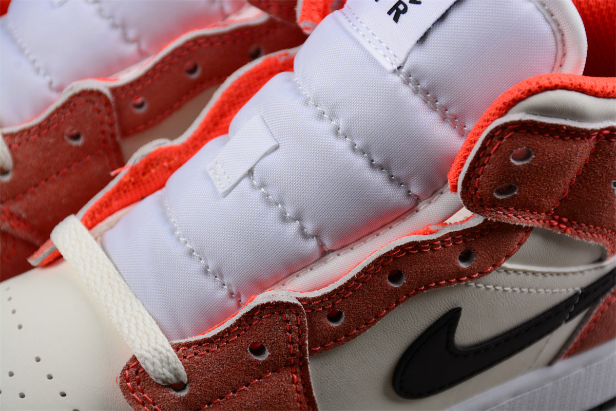 Air Jordan 1 Mid GS "Orange Suede"