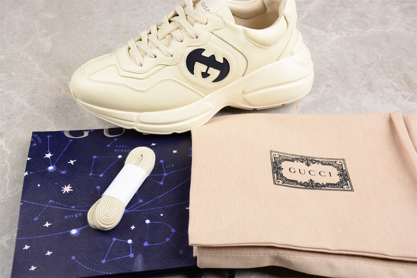 Gucci Interlocking G Rhyton Sneaker Ivory - Best Reps Website 2025