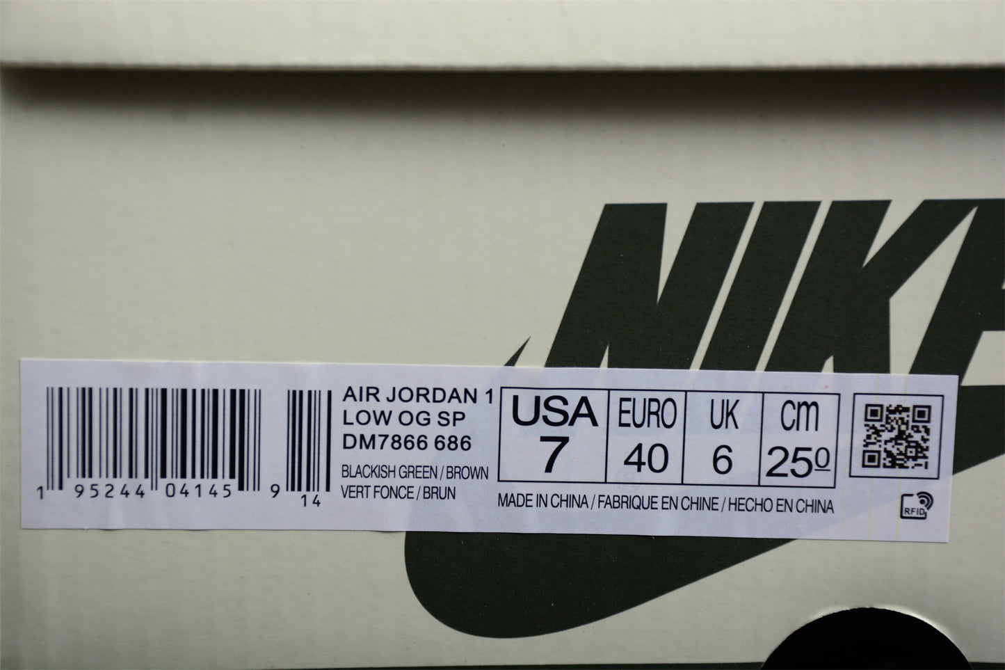 Travis Scott x Air Jordan 1 Low Blackish Green OG DM7866-686 - Best Reps Website 2025