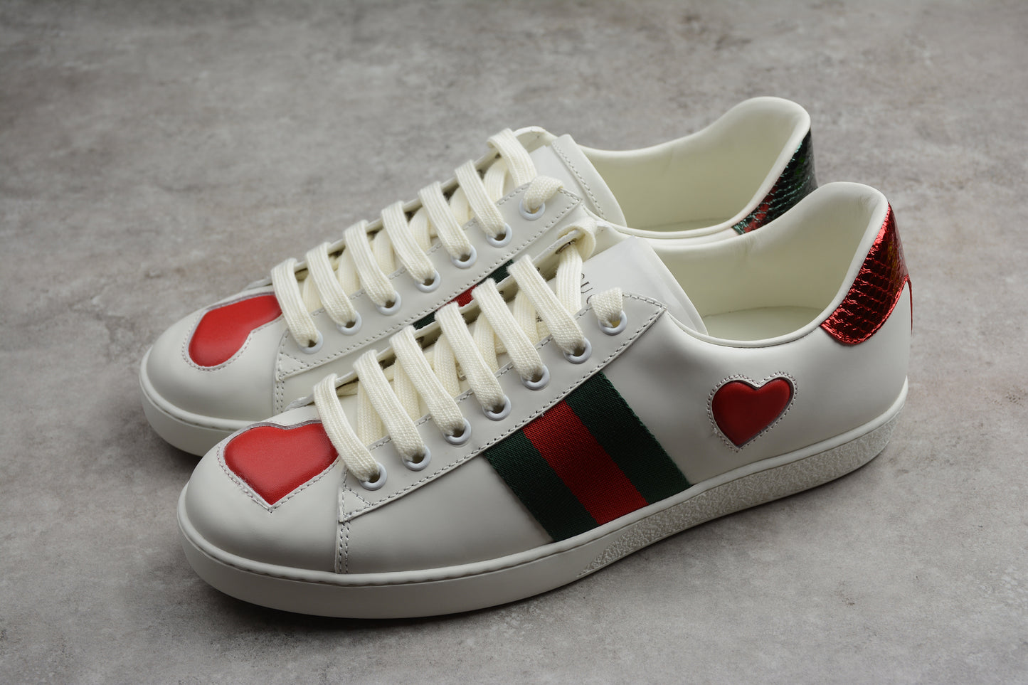 Gucci Heart Ace Sneakers - Best Reps Website 2025