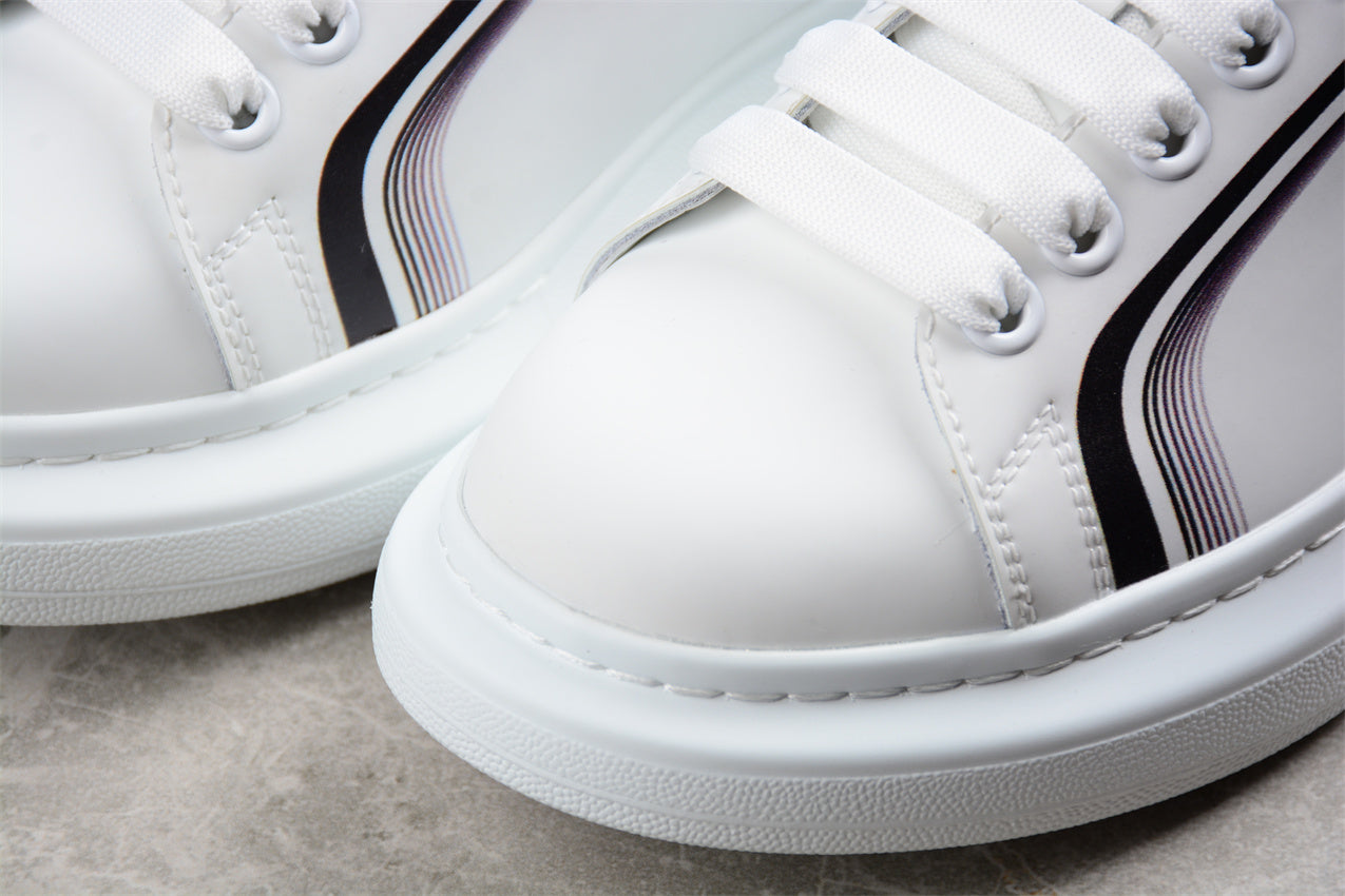 Alexander McQueen Oversized Sneaker in White/Silver - Best Reps Website 2025