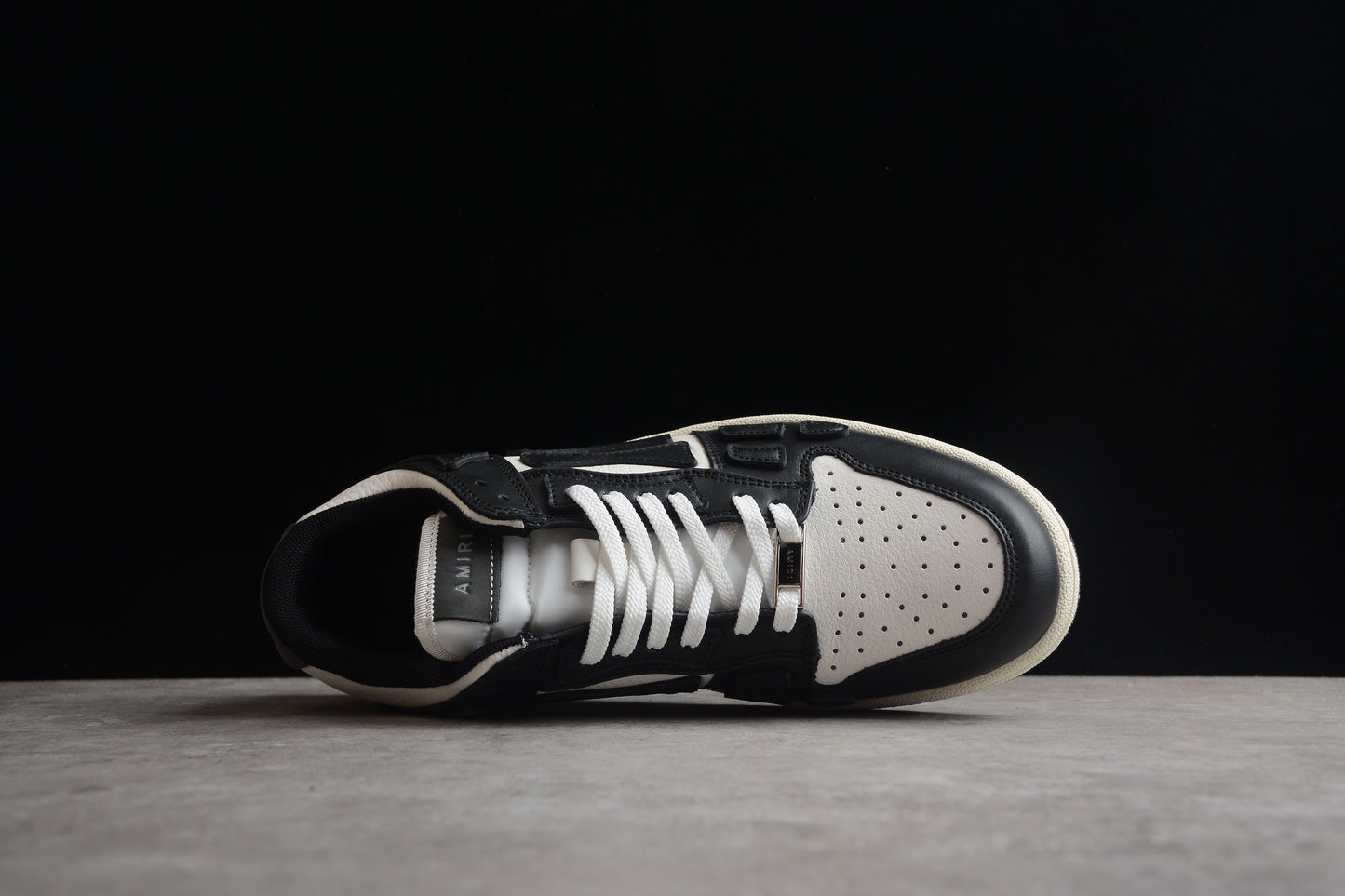 AMIRI Skel Top Low 'Black/White/Black'