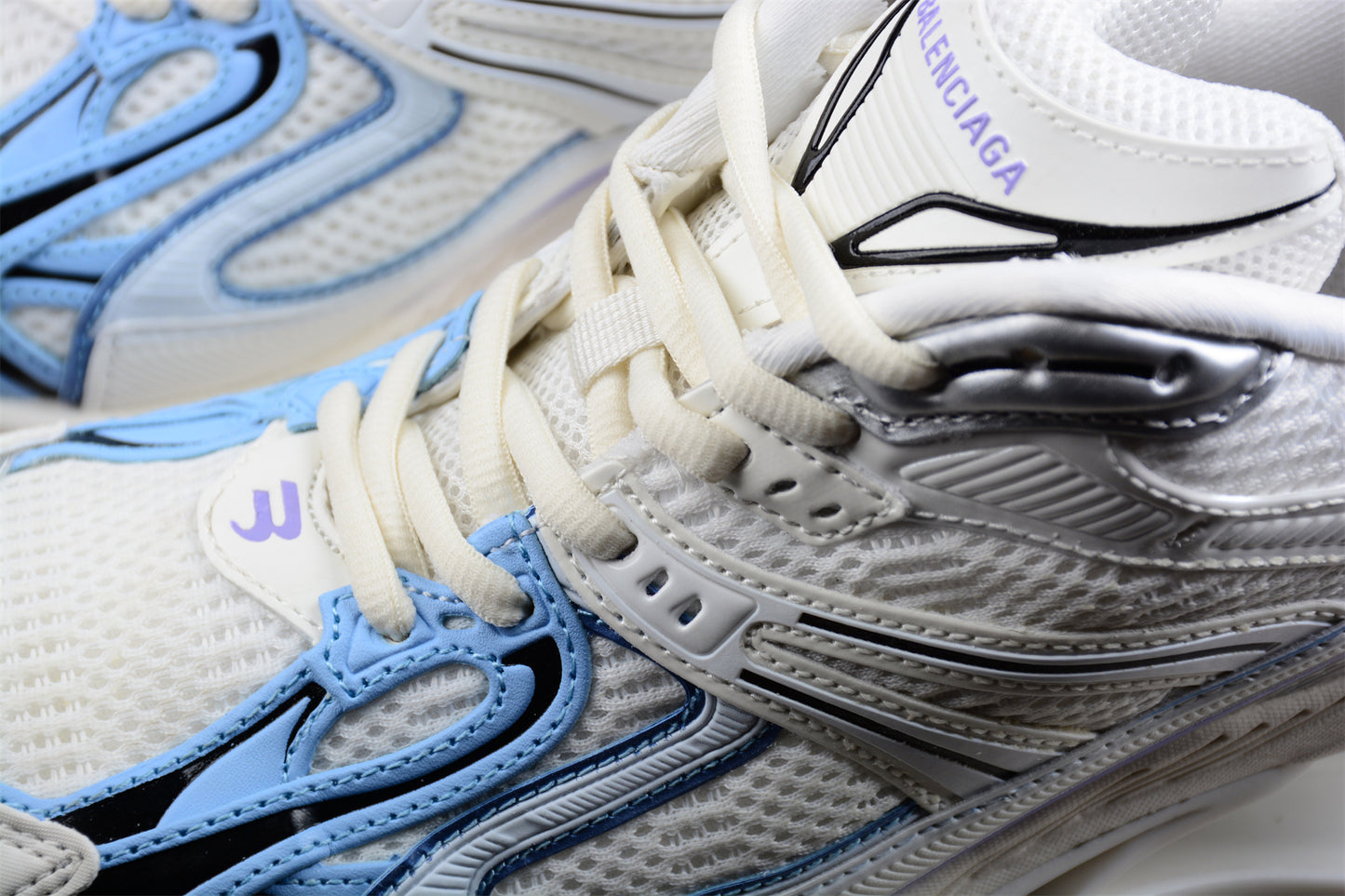 Balenciaga X-Pander Sneaker in White/Purple/Blue - Best Reps Website 2025