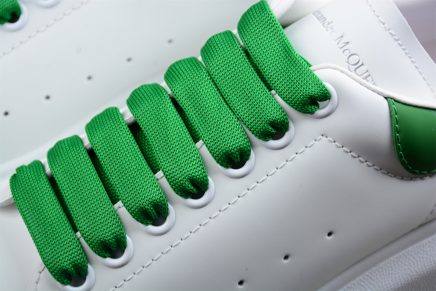 Alexander McQueen Oversized Sneaker in White/Green - Best Reps Website 2025