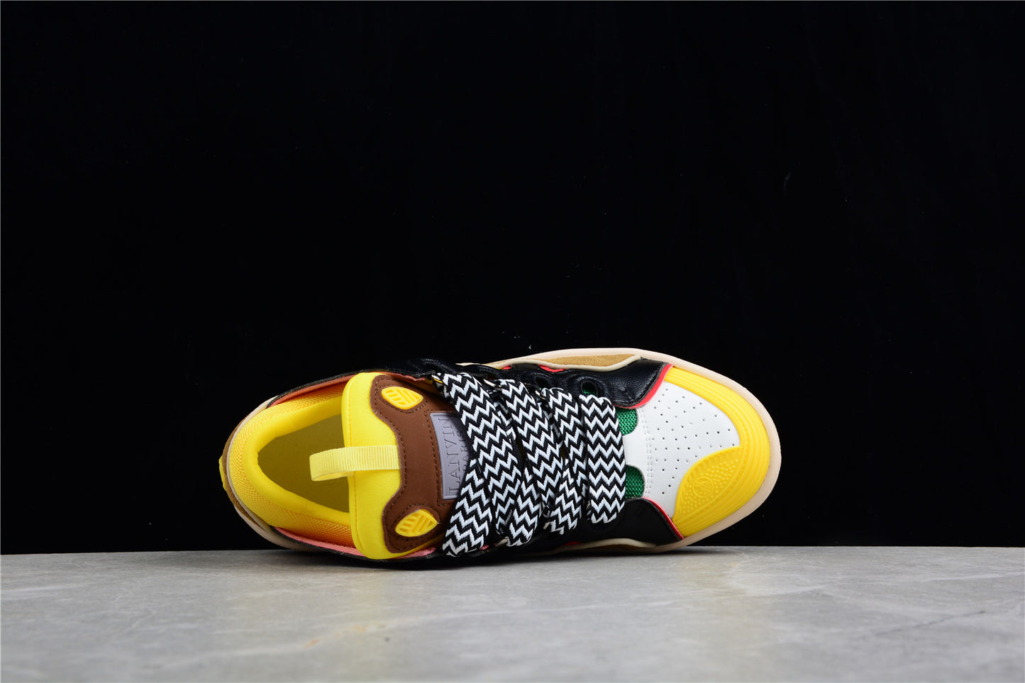 Lanvin Curb Sneaker 'Black Yellow'