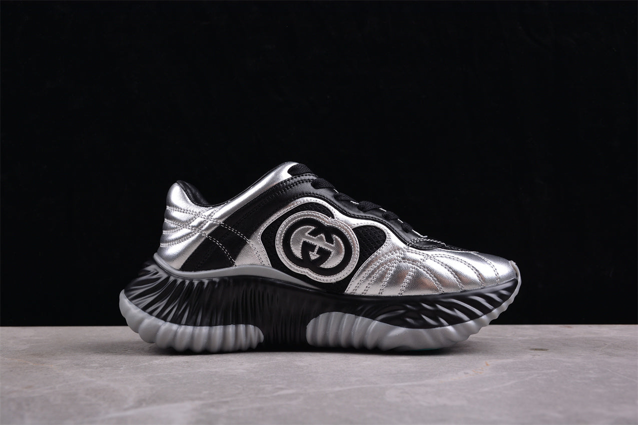 Gucci Ripple Sneaker "Silver Black" - Best Reps Website 2025