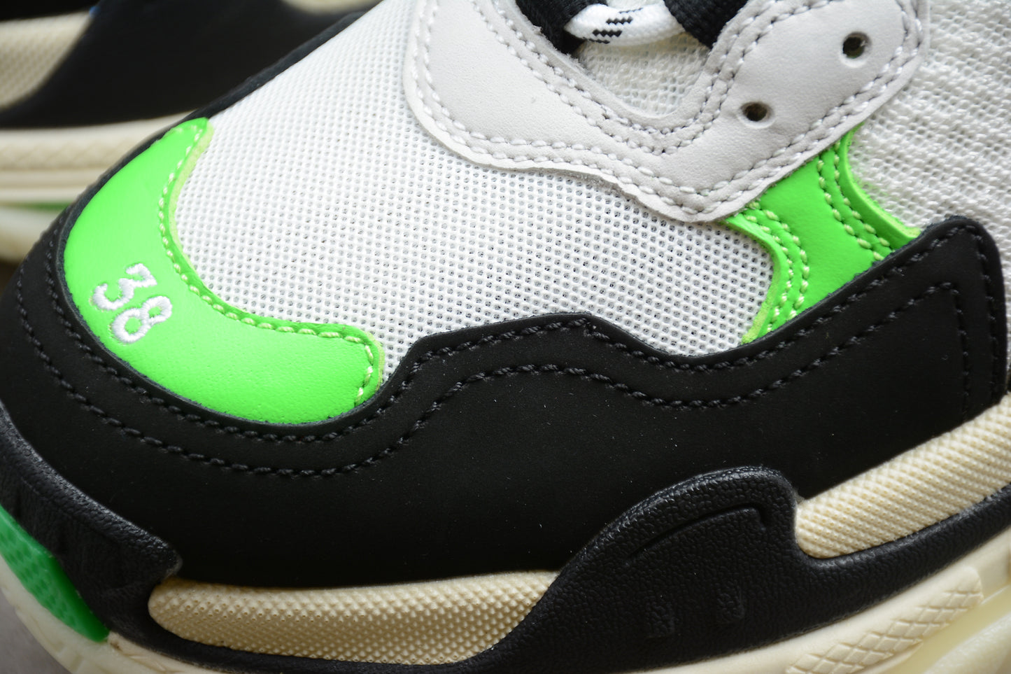 Balenciaga Triple S Sneaker 'White Green Fluo' - Best Reps Website 2025