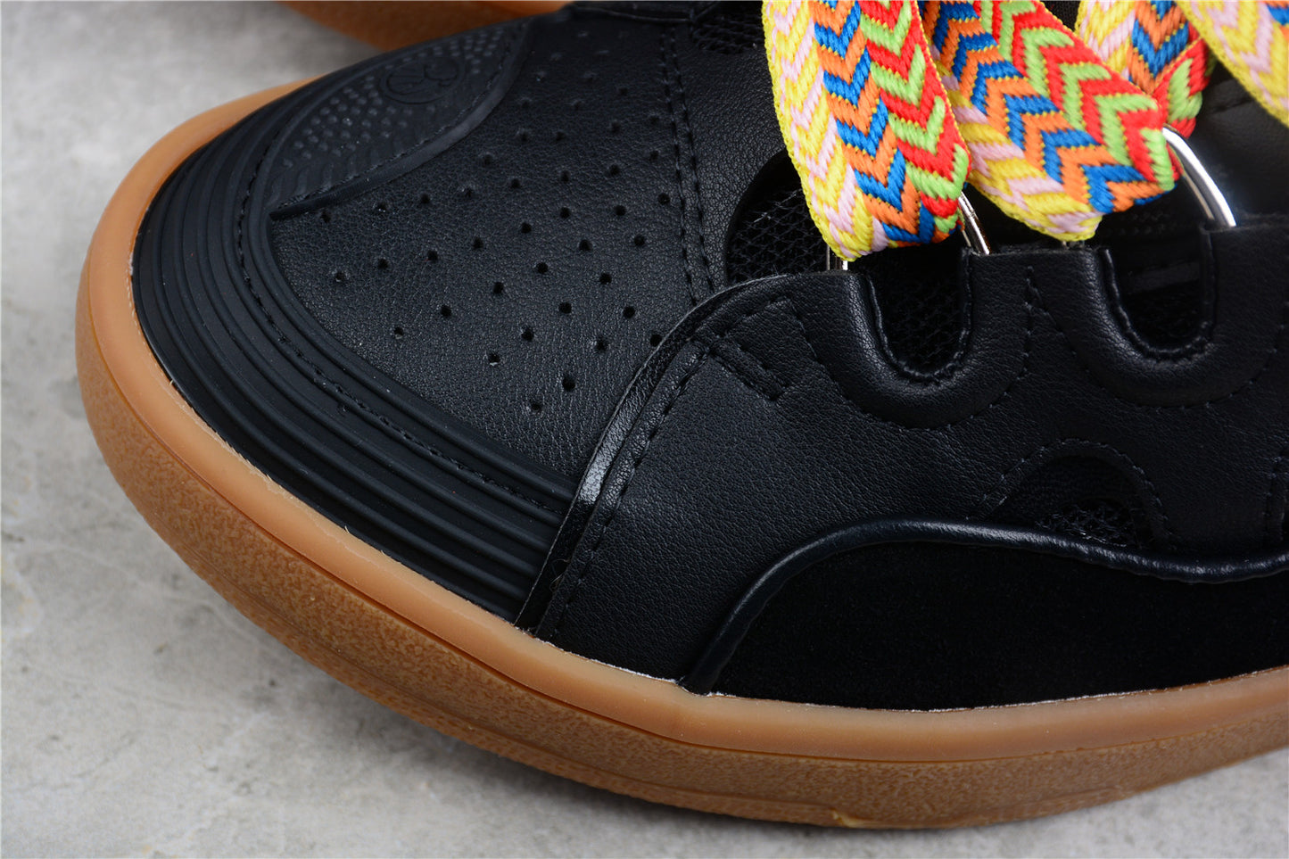 Lanvin Leather Curb 'Black Brown'