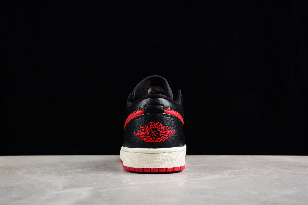 Nike Air Jordan 1 Low "Bred Sail Black Red" - Best Reps Website 2025