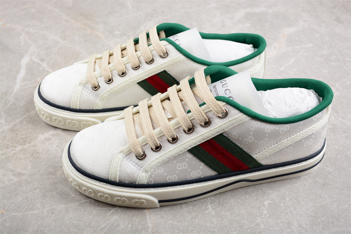 Gucci Tennis 1977 Denim GG Print White - Best Reps Website 2025