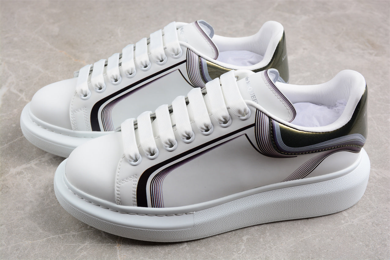Alexander McQueen Oversized Sneaker in White/Silver - Best Reps Website 2025