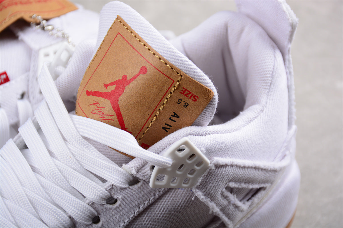 Levi’s x Air Jordan 4 Retro "White Denim" - Best Reps Website 2025