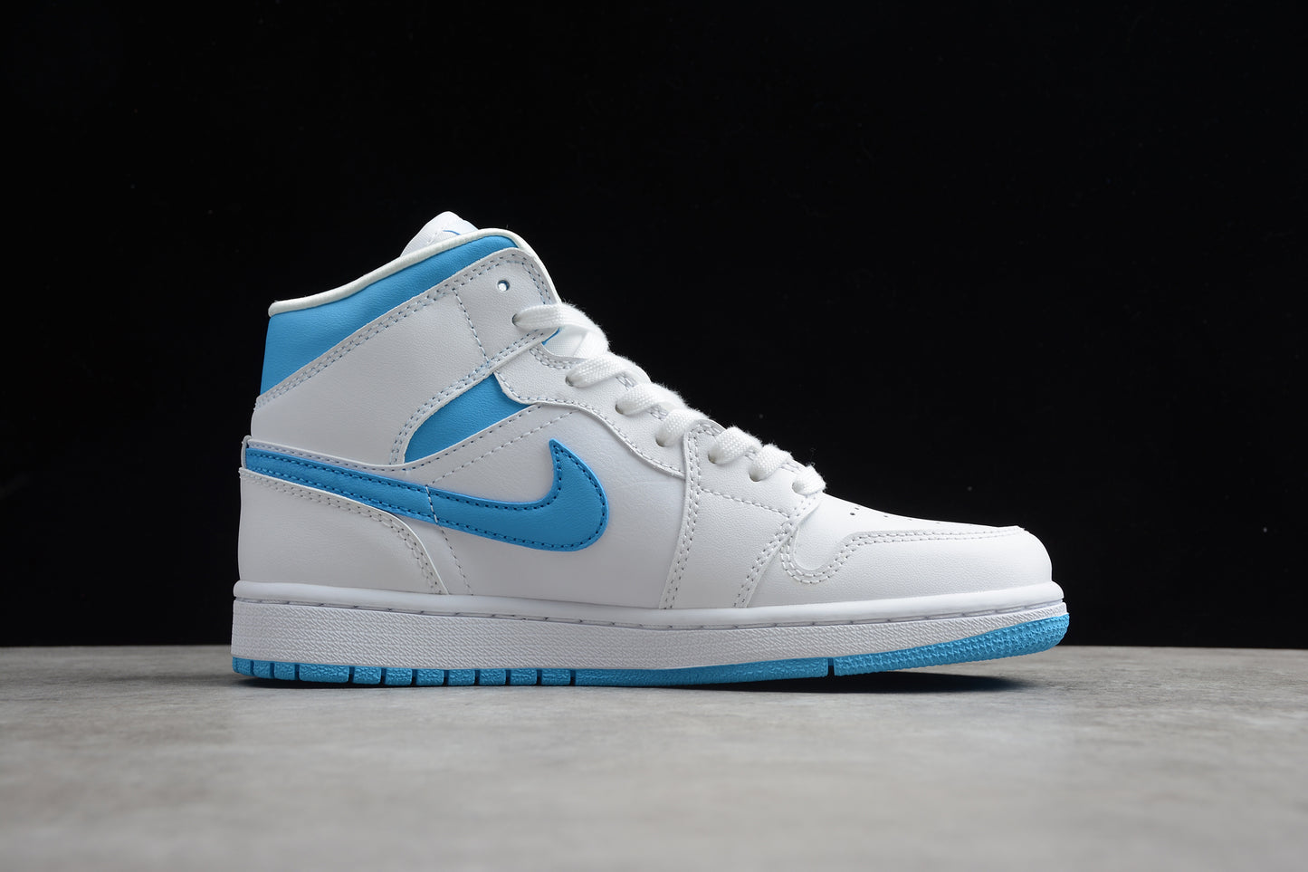 Nike Air Jordan 1 Mid "UNC White Dark Powder Blue" - Best Reps Website 2025