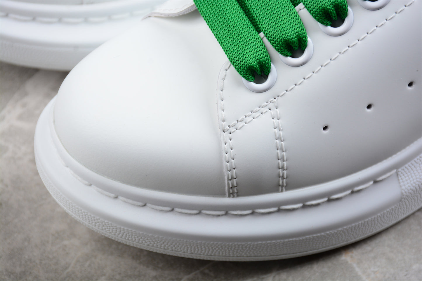 Alexander McQueen Oversized Sneaker in White/Green - Best Reps Website 2025