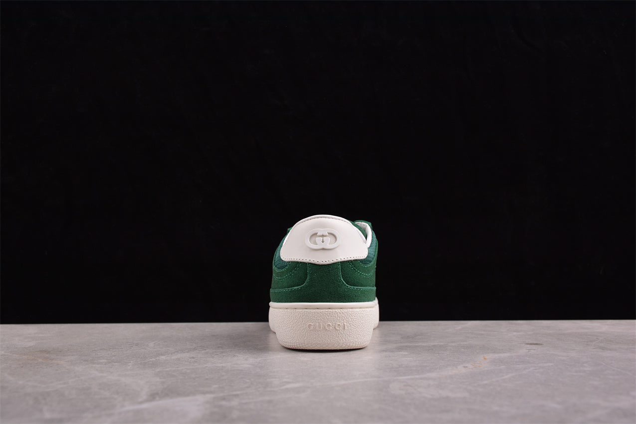 Gucci Interlocking G Green Suede Low Top Sneakers - Best Reps Website 2025