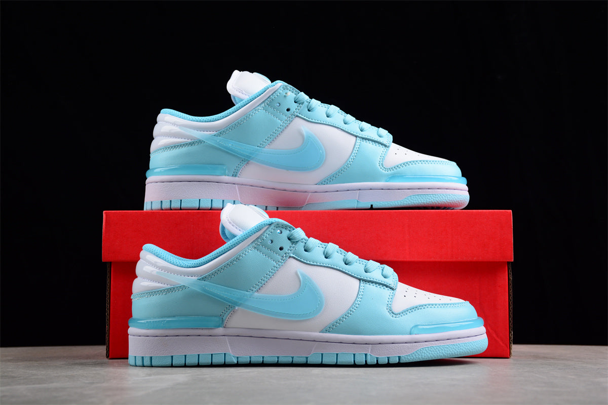 Nike SB Dunk Low White & Glacier Blue