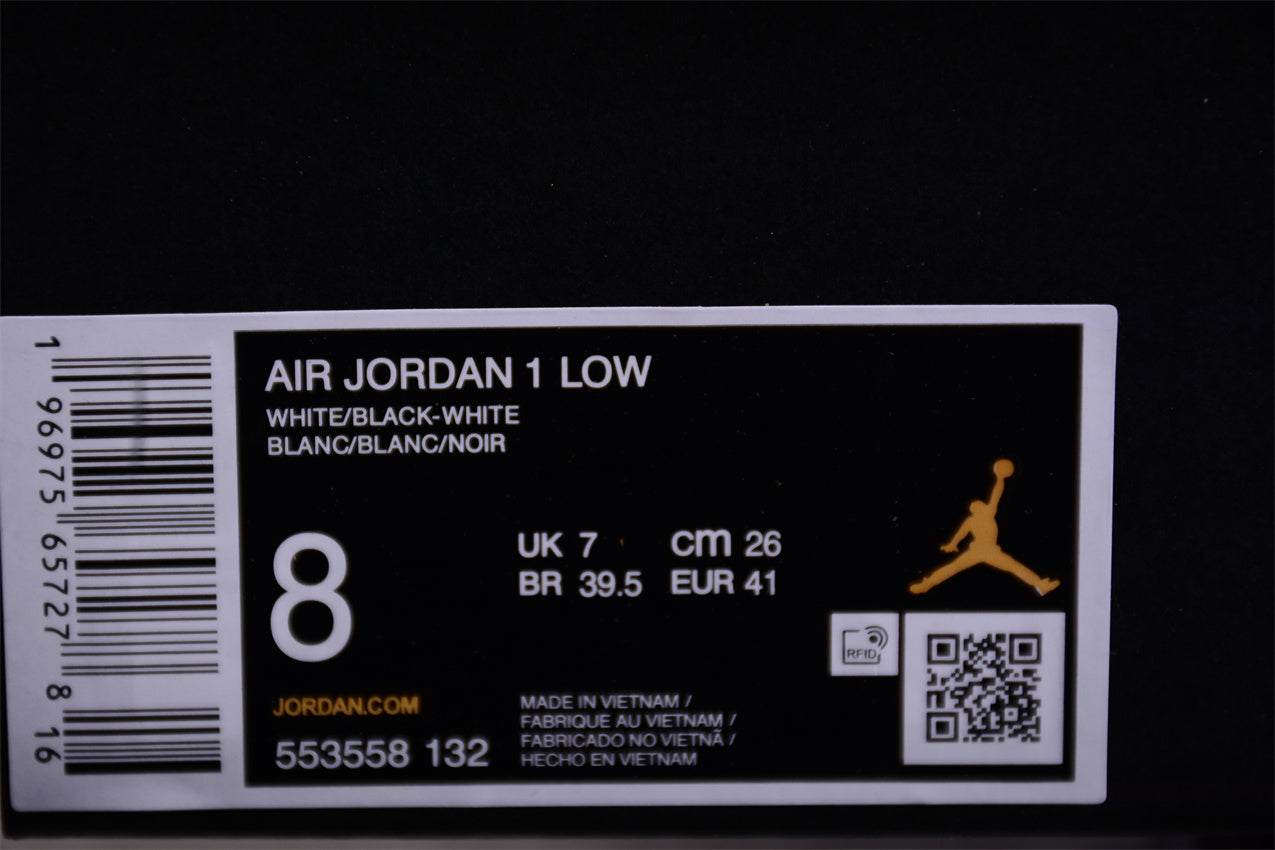 Air Jordan 1 Low "White and Black" - Best Reps Website 2025
