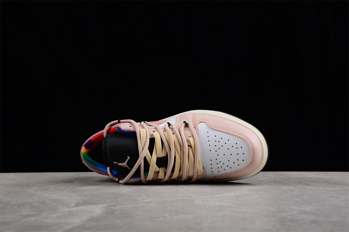 Air Jordan 1 Low FZBB Vintage Basketball Shoes GS "Pink Rose" - Best Reps Website 2025