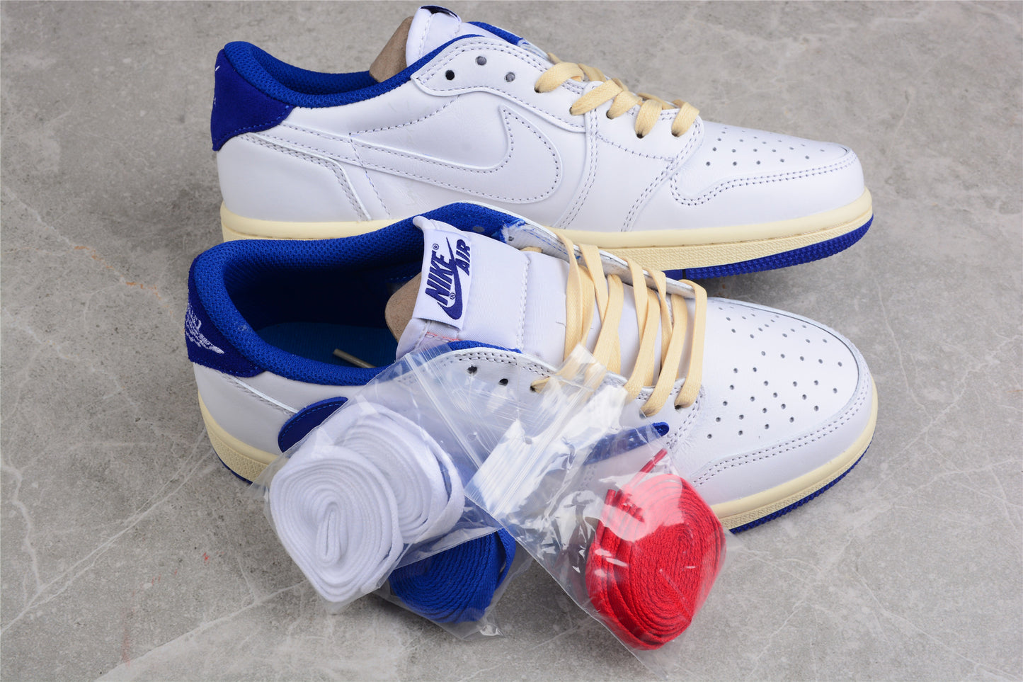 Travis Scott x Fragment x Nike Air Jordan 1 Low OG “Sail Military Blue” - Best Reps Website 2025