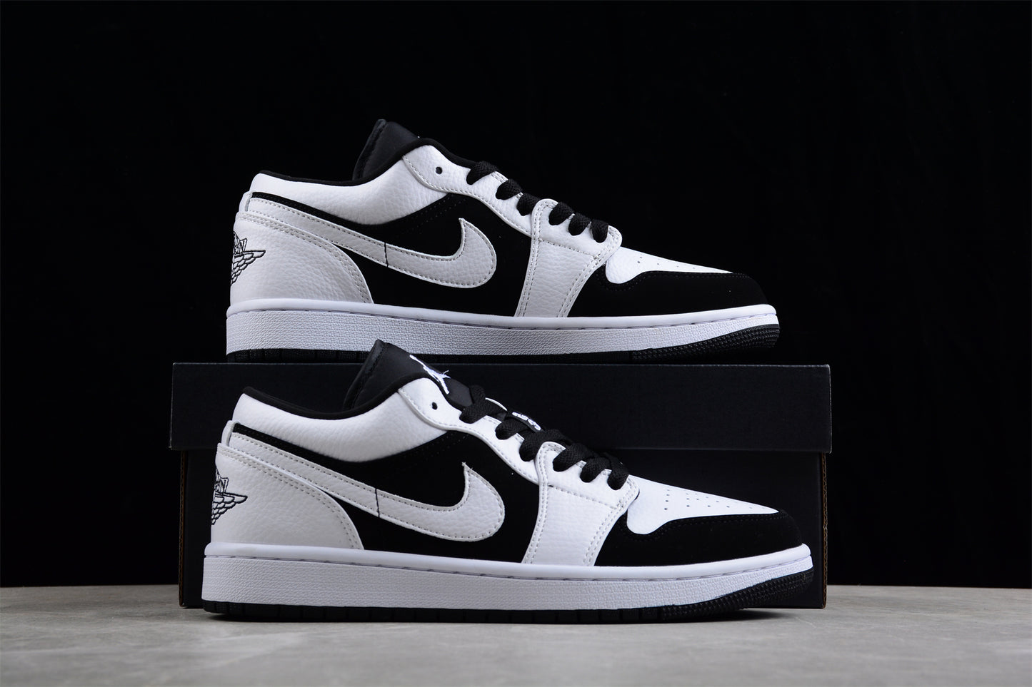 Air Jordan 1 Low Split Panda Black Sneakers - Best Reps Website 2025