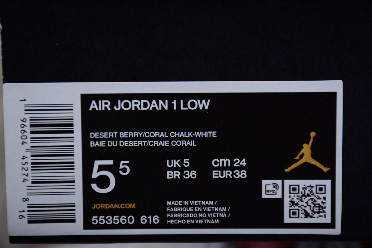 Air Jordan 1 Low GS "Desert Berry" - Best Reps Website 2025