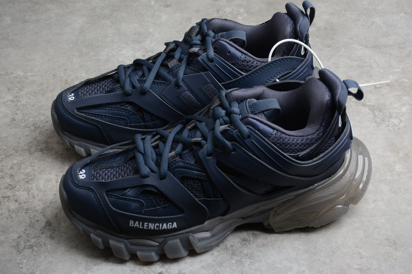 Balenciaga Track Clear Sole Trainers – Navy Blue - Best Reps Website 2025
