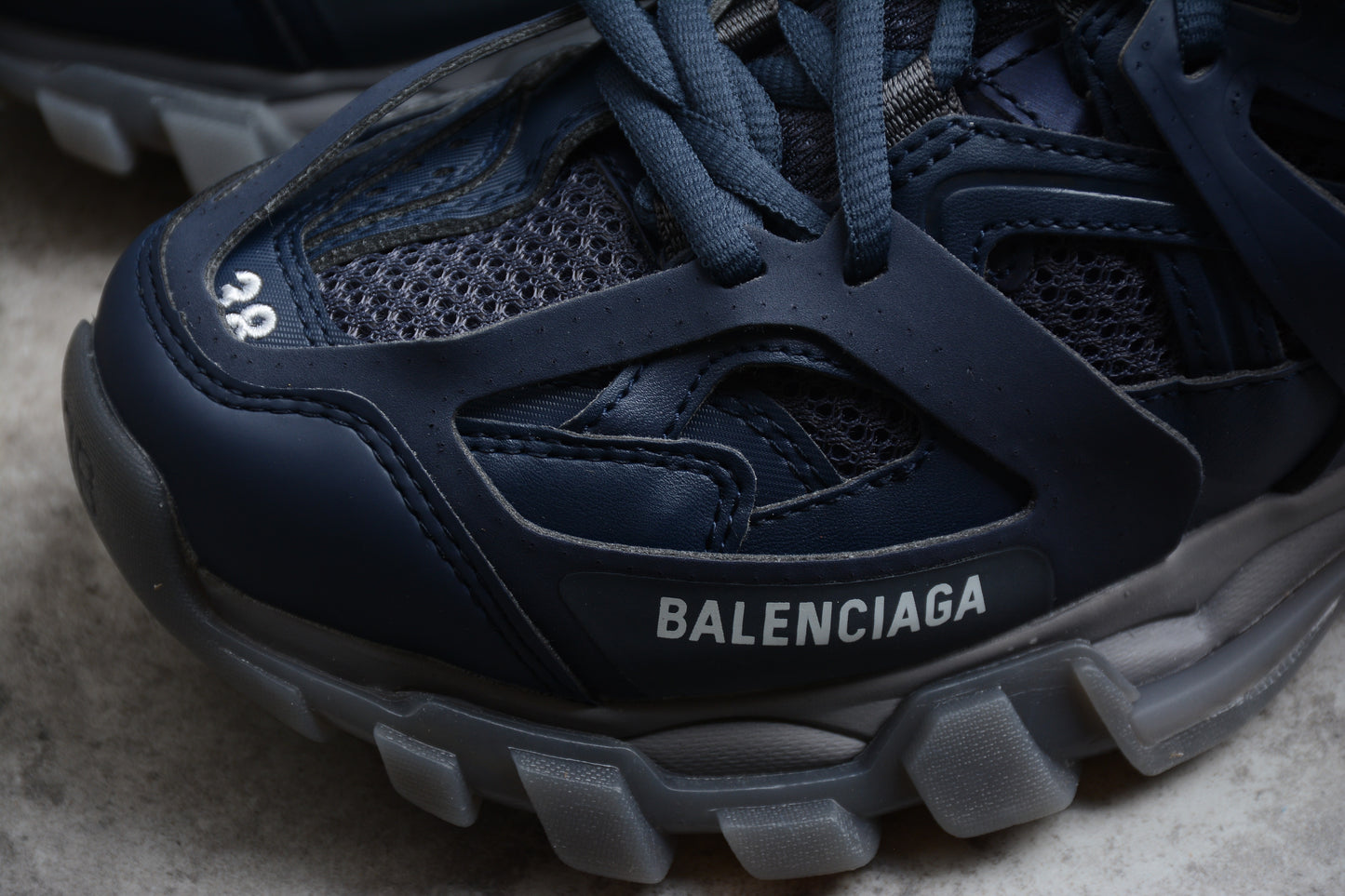 Balenciaga Track Clear Sole Trainers – Navy Blue - Best Reps Website 2025