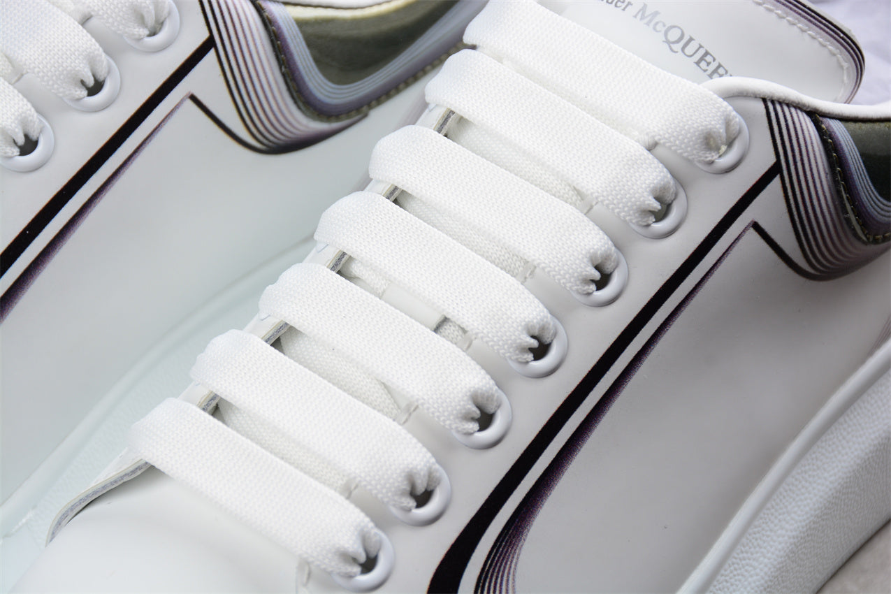 Alexander McQueen Oversized Sneaker in White/Silver - Best Reps Website 2025