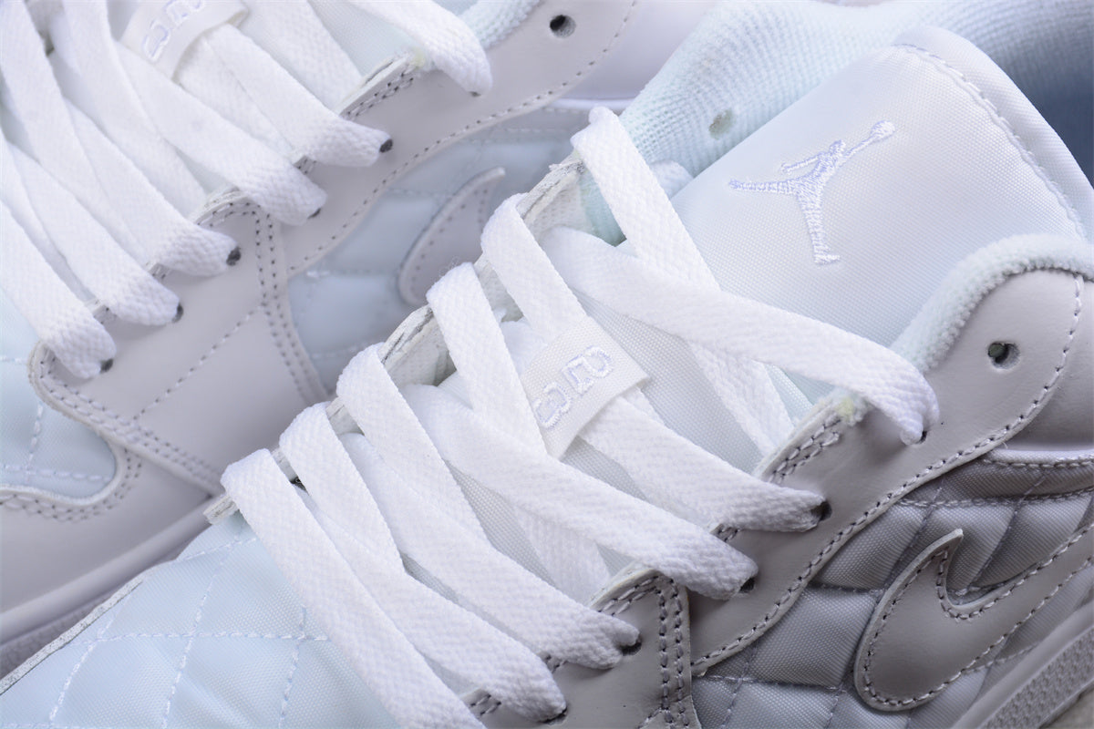 Air Jordan 1 Low Quilted "Triple White" DB6480-100 - Best Reps Website 2025