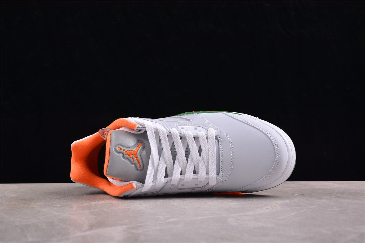 Air Jordan 5 Retro Low (GS) "Miami Hurricanes" - Best Reps Website 2025