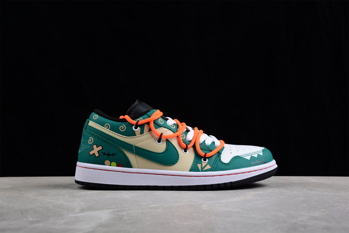Custom Air Jordan 1 Low "Campus Time" 553558-062 - Best Reps Website 2025