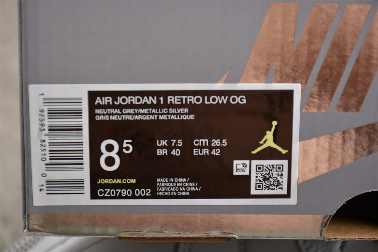 Nike Air Jordan 1 Low OG 'Metallic Silver' - Best Reps Website 2025
