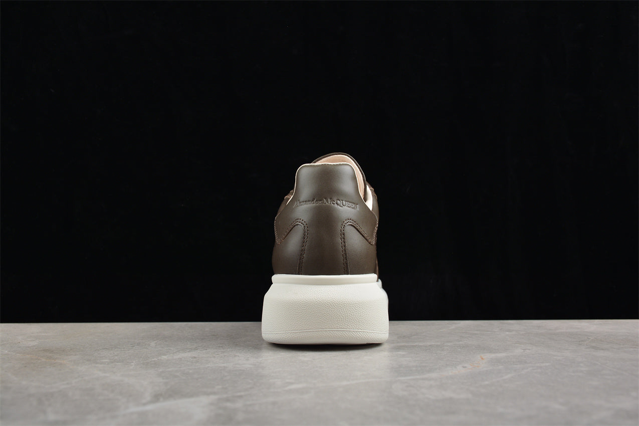 Alexander McQueen Oversized Leather Sneakers in Brown - Best Reps Website 2025