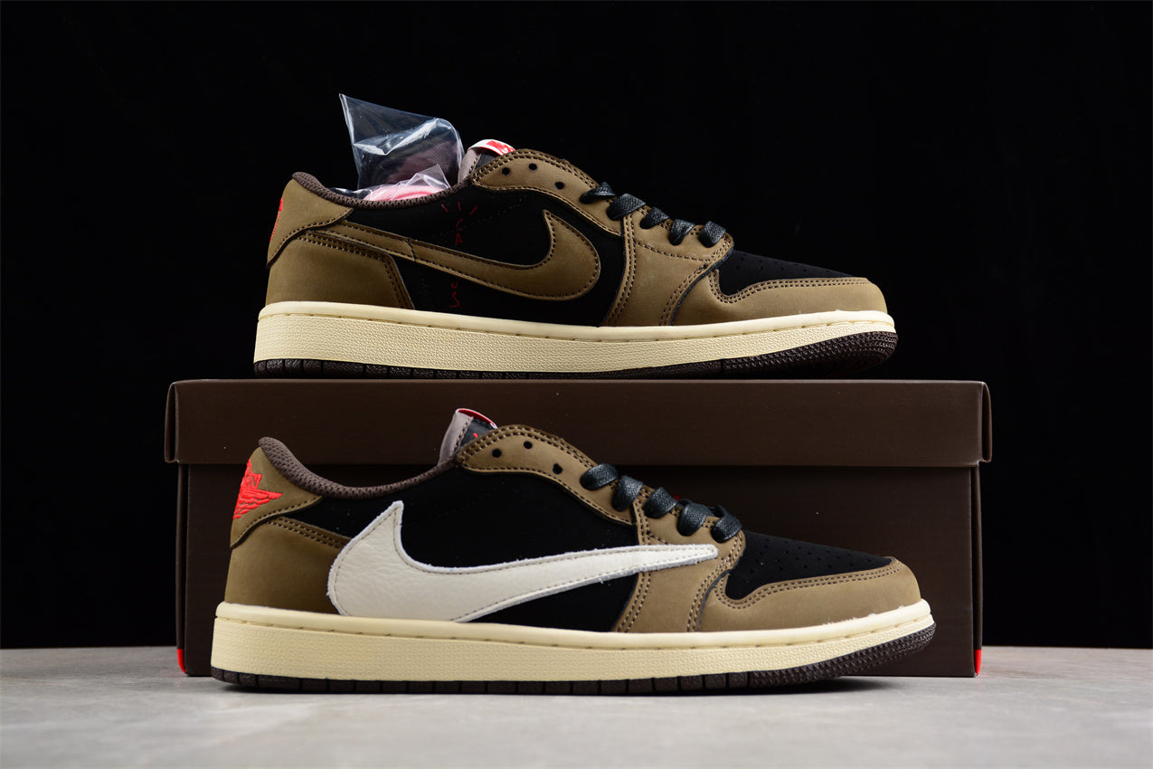 Jordan 1 Retro Low OG SP Travis Scott Black Dark Mocha - Best Reps Website 2025