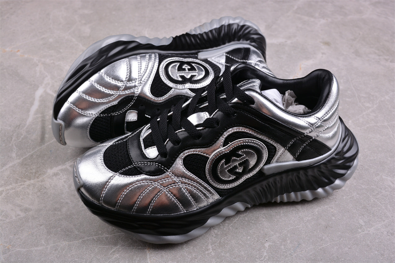 Gucci Ripple Sneaker "Silver Black" - Best Reps Website 2025