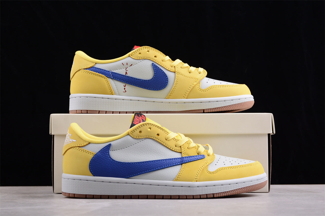 Nike Travis Scott x Air Jordan 1 Low "Canary Yellow" - Best Reps Website 2025