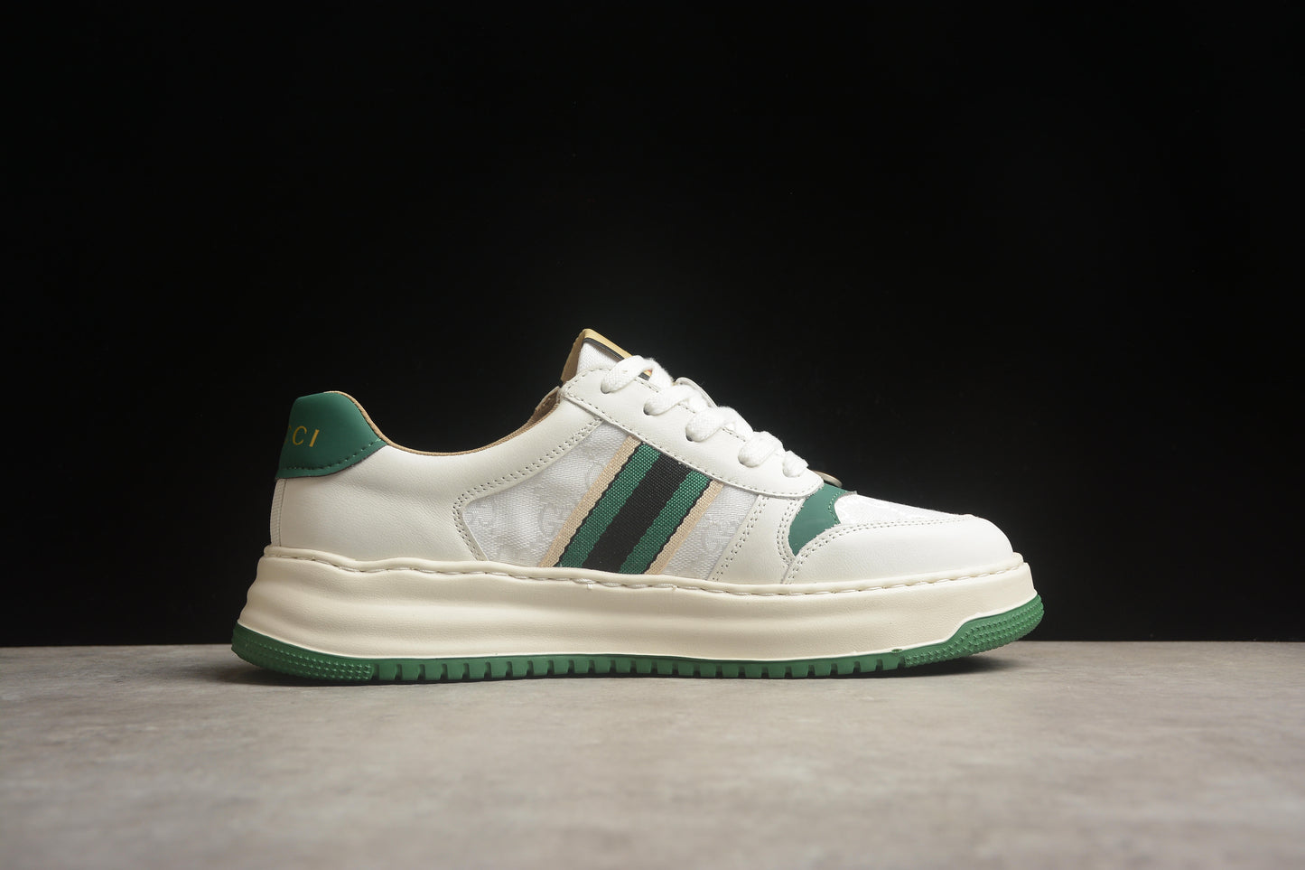 Gucci Chunky B Screener GG White/Green - Best Reps Website 2025