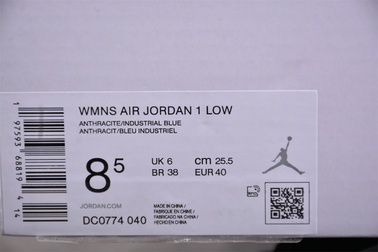 Air Jordan 1 Low 'Anthracite Industrial Blue' - Best Reps Website 2025