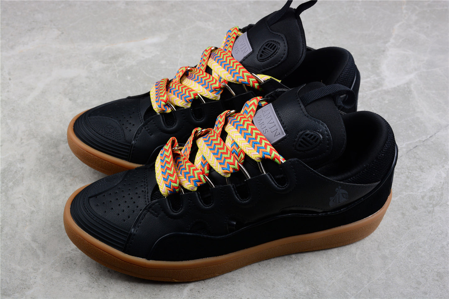 Lanvin Leather Curb 'Black Brown'
