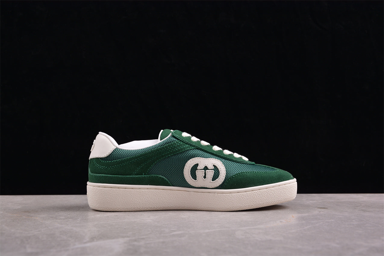 Gucci Interlocking G Green Suede Low Top Sneakers - Best Reps Website 2025