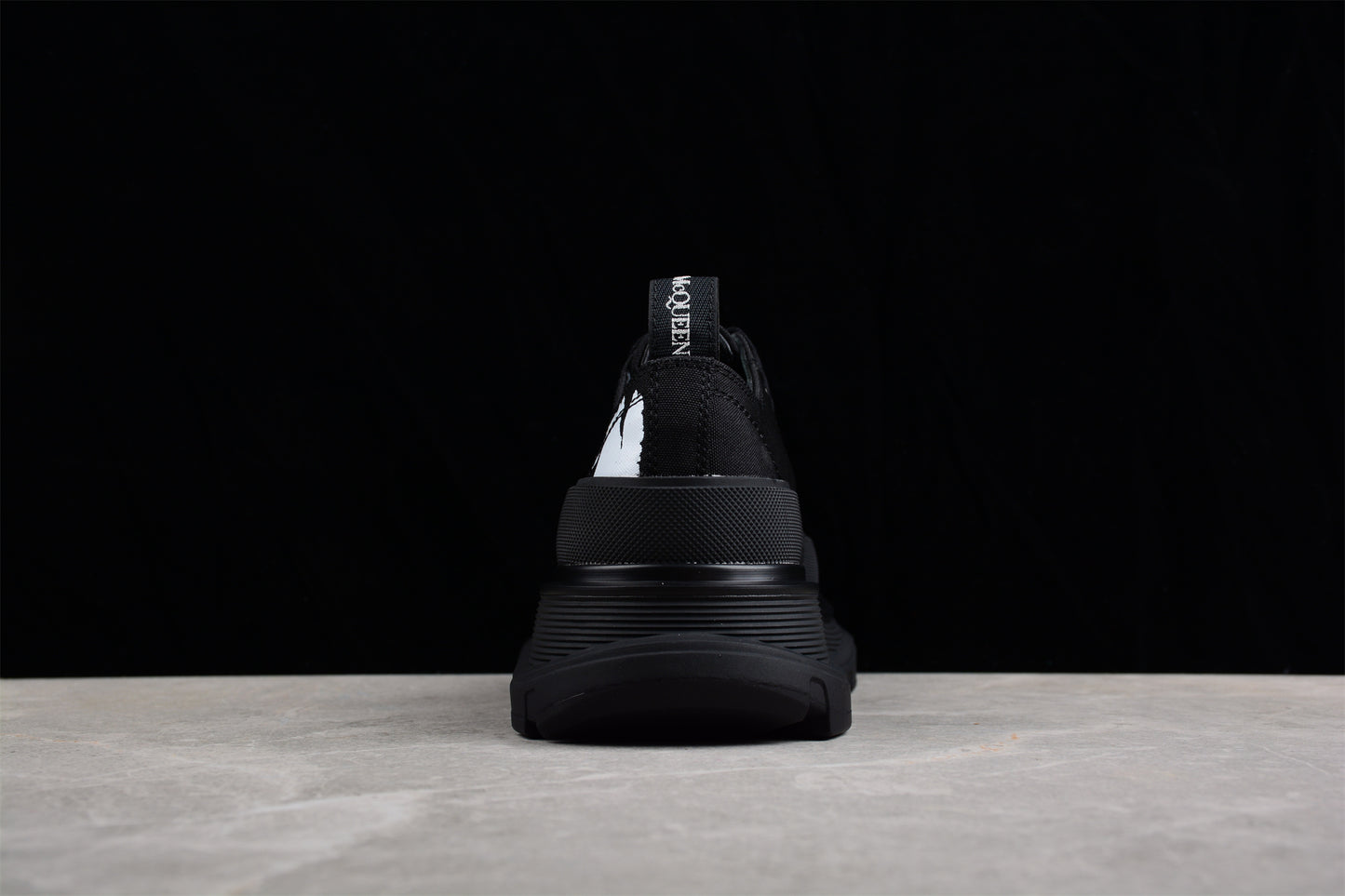 Alexander McQueen Tread Slick Low Lace-Up in Canvas Graffiti Black - Best Reps Website 2025