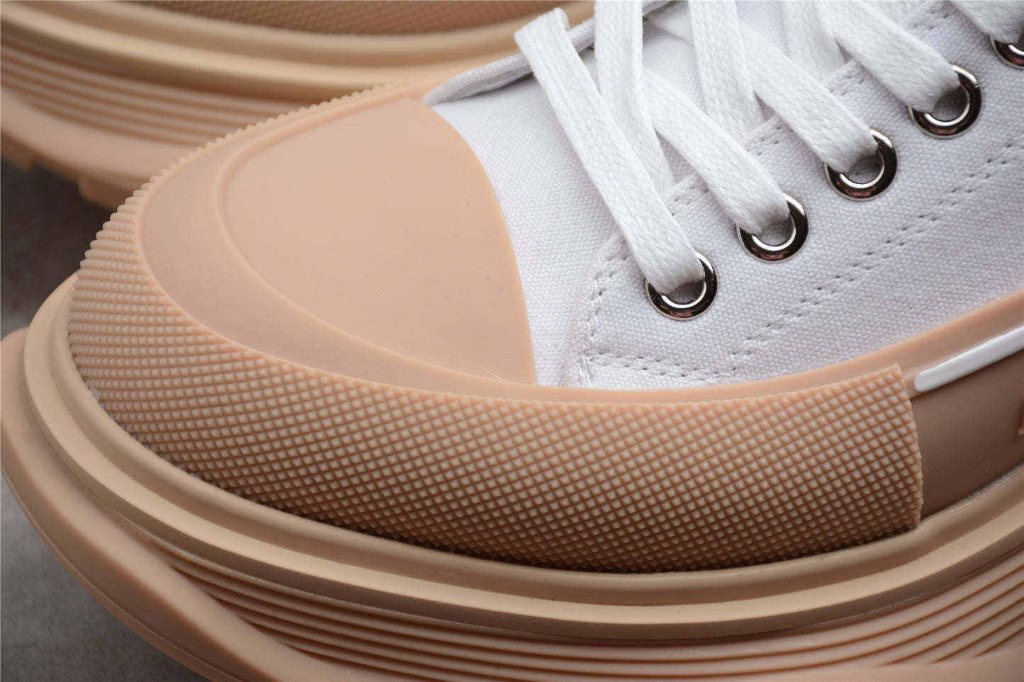 Alexander McQueen Tread Slick Low in White/Tan - Best Reps Website 2025