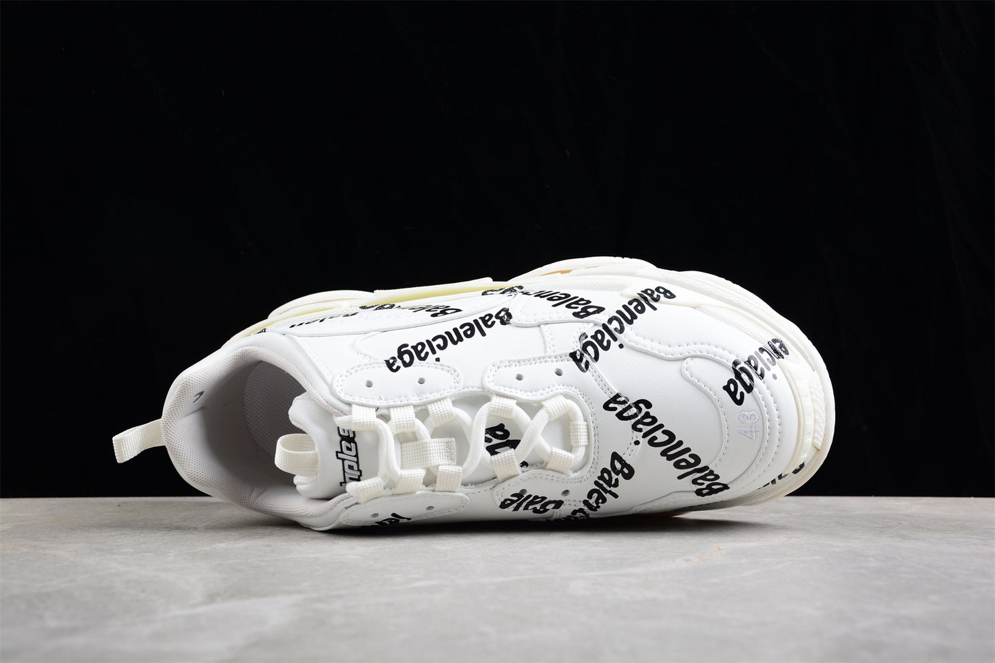 Balenciaga Triple S – Allover Logo White - Best Reps Website 2025