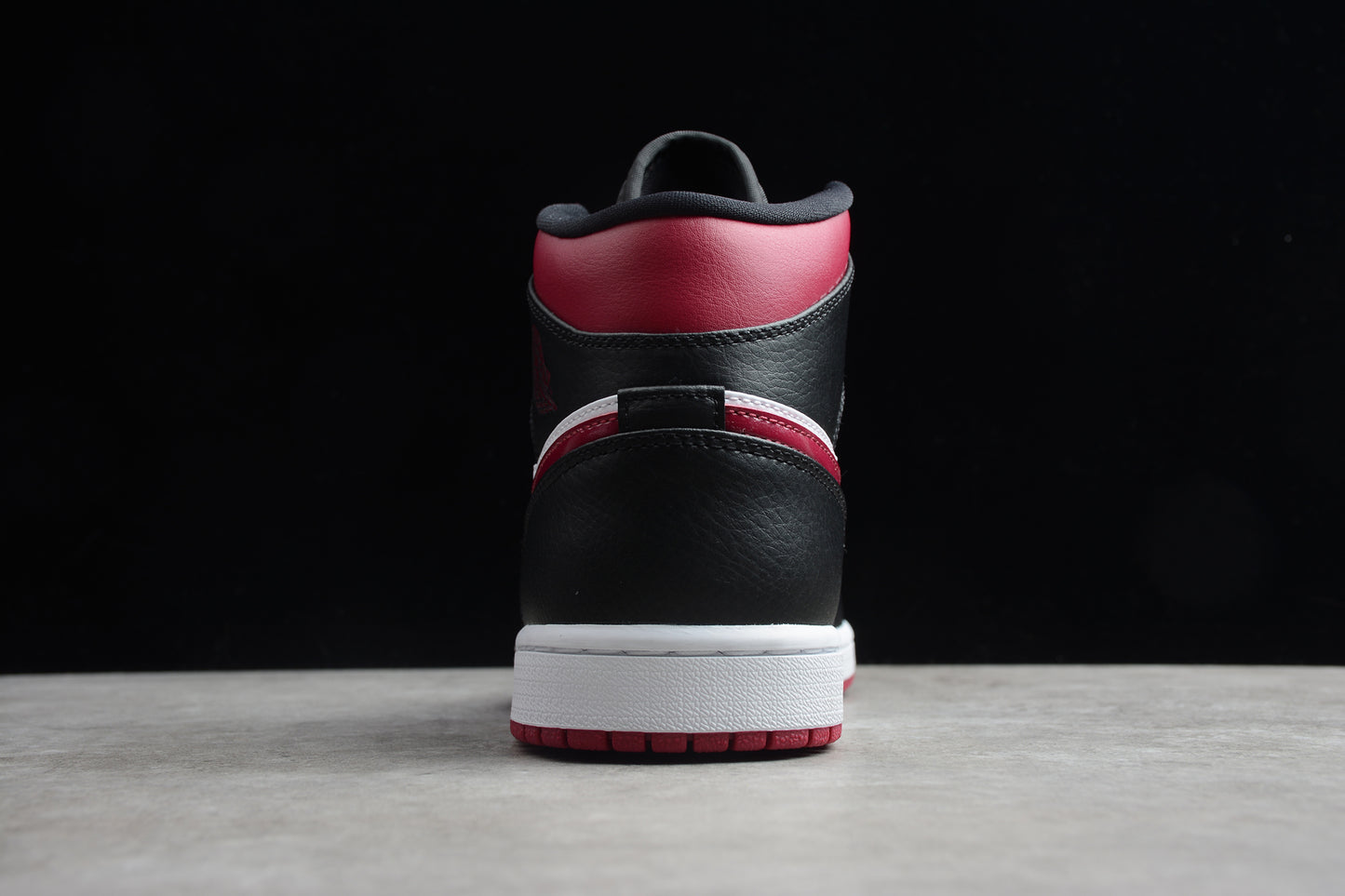 Nike Air Jordan 1 Mid "Bred Toe" (Black/Red/White) - Best Reps Website 2025